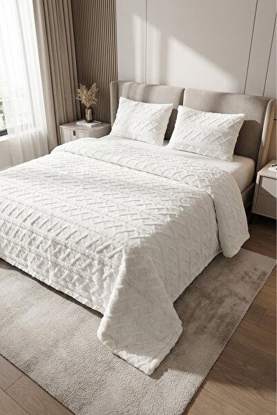 Decomia Home Chain Wellsoft Σετ κάλυμμα κρεβατιού με μαλακό διπλό μοτίβο 3 τε...