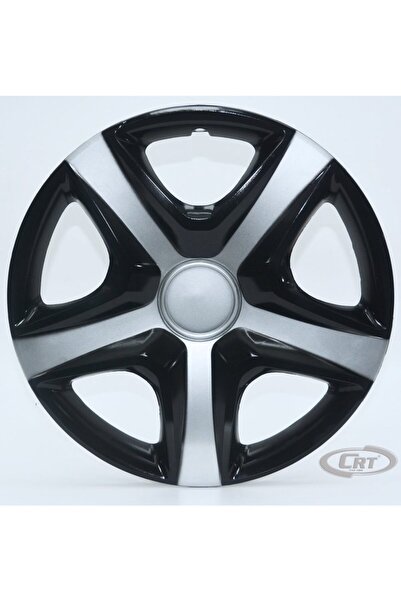 OTOCİRİT Jant Kapağı Siyah-gri Kırılmaz 15" Yıldız Model (amblem Hediyeli) (1...