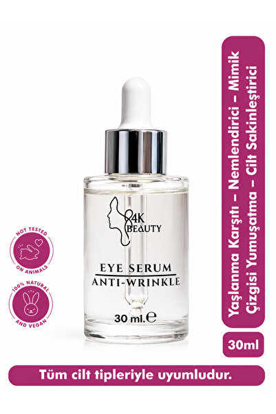4K Beauty Anti-Wrinkle Serum Yaşlanma Karşıtı-Nemlendirici-Mimik Çizgisi Yumu...