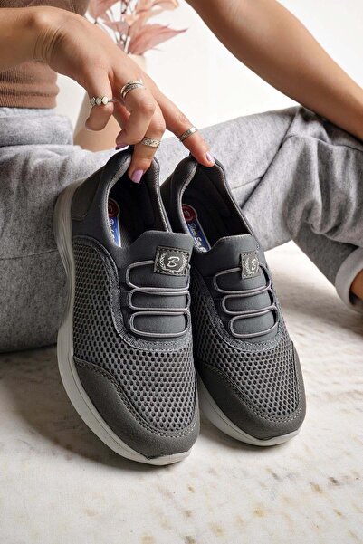 Nesil Shoes Γυναικεία παπούτσια περπατήματος Bsea 562 Smoked Memory Foam