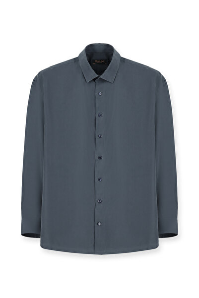 Abdullah Kiğılı Μακρυμάνικο Oversize Modal πουκάμισο