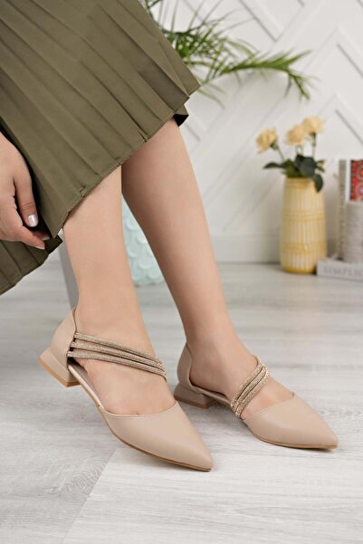 Nesil Shoes Desca 557 Ten Side Open Sa kamenim detaljima ženske cipele
