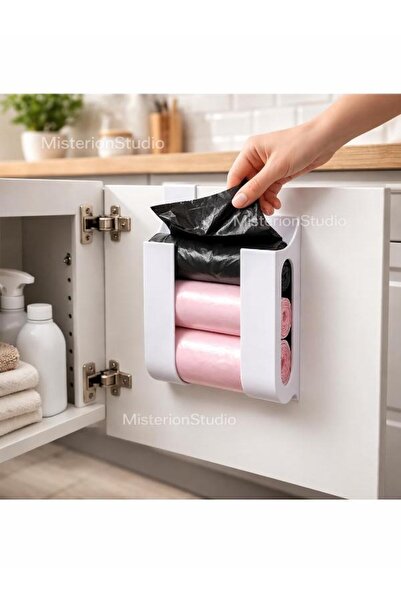 MisterionStudio Σακούλα σκουπιδιών κουζίνας - Οργανωτής σακουλών ψυγείου - Αυ...