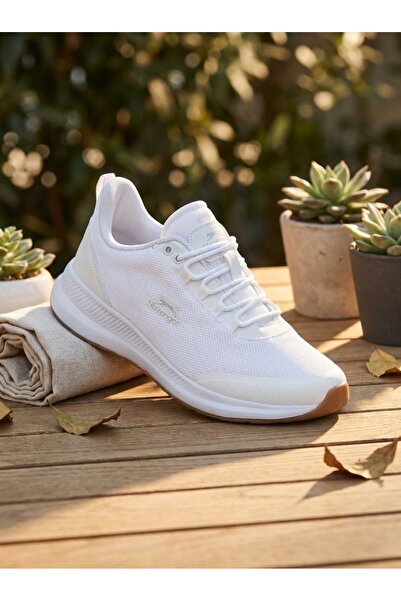 Slazenger Λευκά ελαφριά αναπνεύσιμα ανδρικά αθλητικά παπούτσια Zita M