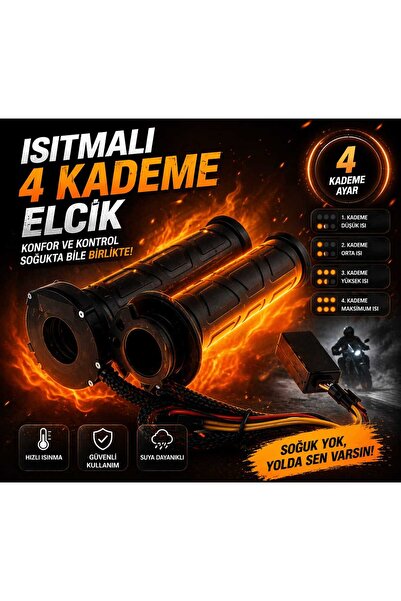 SEÇ ısıtmalı elcik 4 Kademeli Motosiklet Isıtmalı Elcik