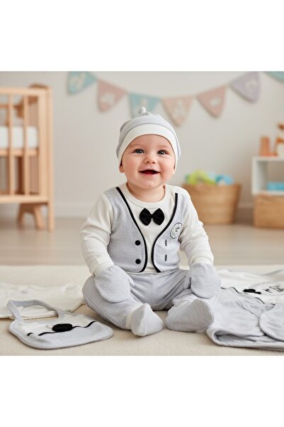 MİLAYS LİFE HOME COLLECTİON طقم زيبين للأطفال الذكور من عمر 0-3 أشهر من ليتل ...