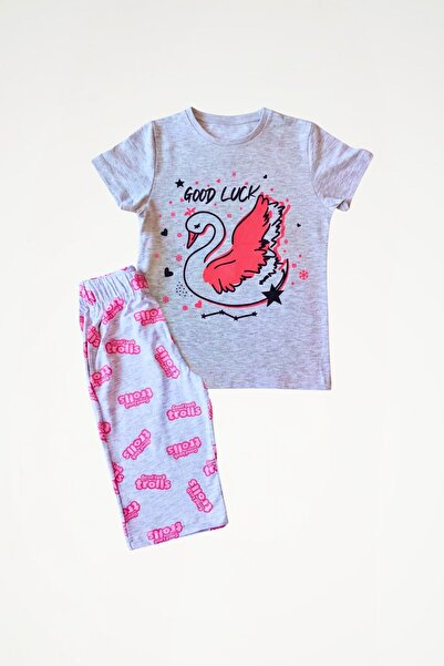 Newteam OEKO-TEX ®   100% βαμβακερό σετ πιτζάμες κάπρι με κοντό μανίκι και σχ...