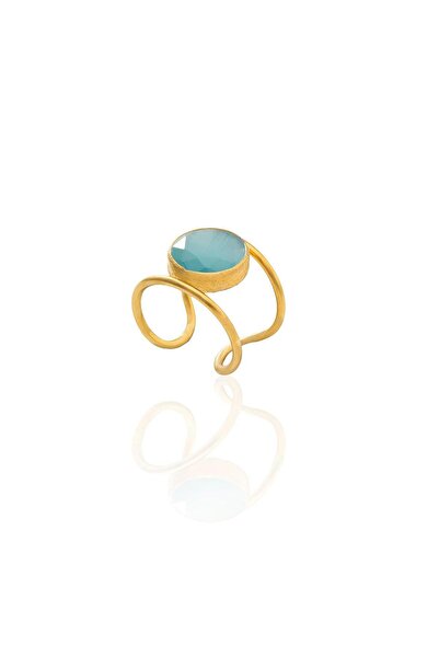 Design by Kadir Kadir Jewellery 22 Ayar Altın Kaplama Kadın Zirkon Taşlı Yüzük