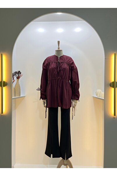 Nuesscollection Fiyonk Detay Tesettür Gömlek