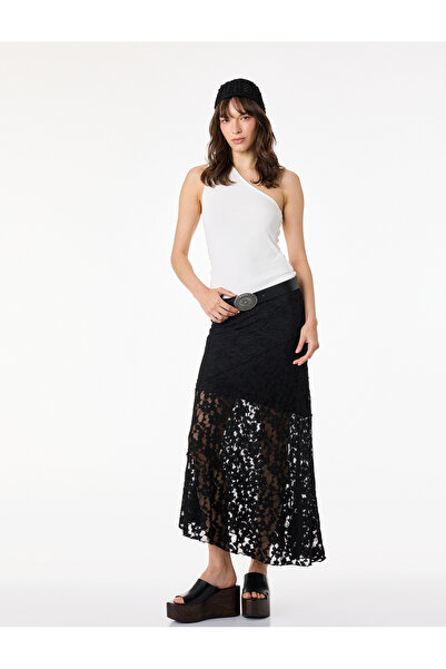 Koton Βαμβακερή καμιζόλα με έναν ώμο χωρίς μανίκια