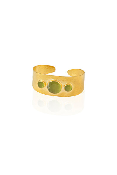 Design by Kadir Kadir Jewellery 22 Ayar Altın Kaplama El İşçiliği Zirkon Taşl...