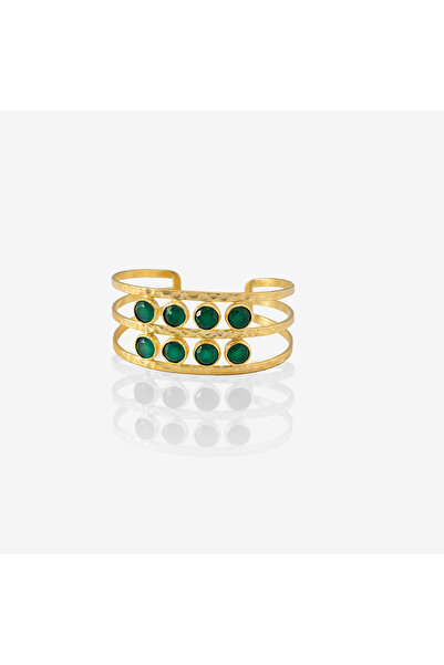 Design by Kadir Kadir Jewellery 22 Ayar Altın Kaplama El İşçiliği Zirkon Taşl...