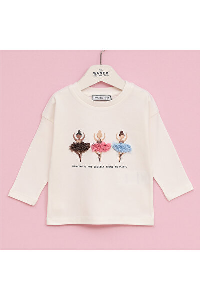 WANEX Girl's Long Sleeve Tshirt - 32395 - Vanilla_