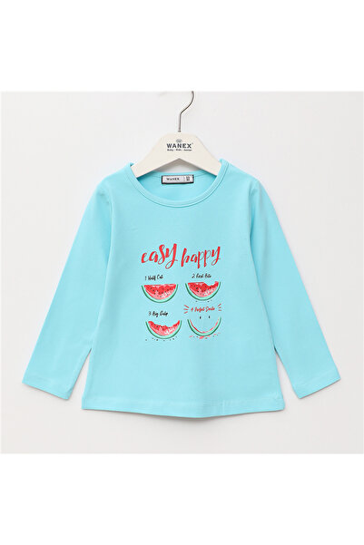 WANEX Girl's Long Sleeve Thin Sweatshirt - 32461 - Mint Green