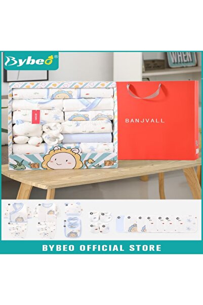 BYBEO مجموعة هدايا للمواليد الجدد مكونة من 18 قطعة، طقم ملابس أساسي للأولاد و...