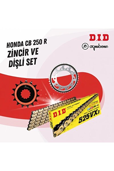 D.I.D HONDA CB 250 R 18-23 DID VX3 GOLD ZİNCİR DİŞLİ SET DIDKMP006