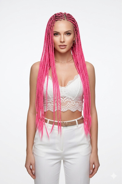 Genel Markalar Sentetik Örgülük Saç X Pression 100 gr. - Neon Pembe