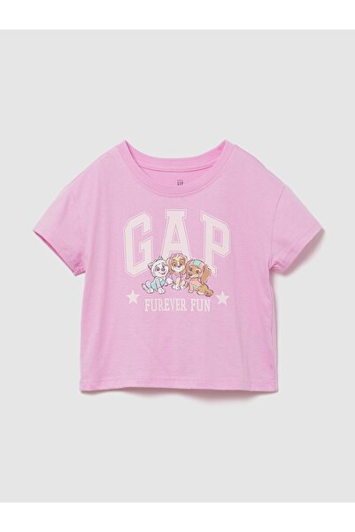 GAP Kız Bebek Pembe Paw Patrol Logo T-Shirt