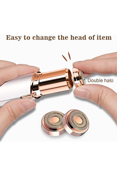 Arabest Painless hair removal for women battery-powered face neck chest and a...