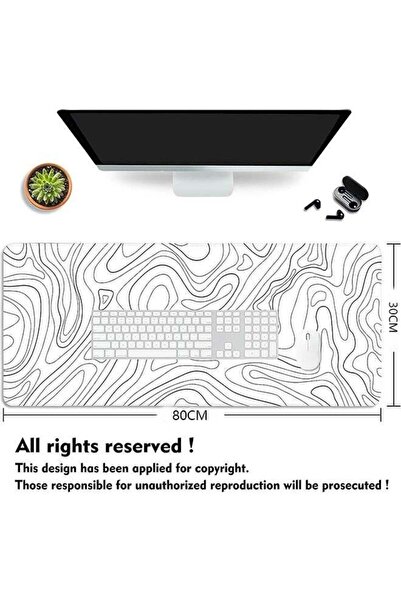 Arabest Large Gaming Mouse Pad,30x80cm,Non-Slip,Washable Desk Mat for Office