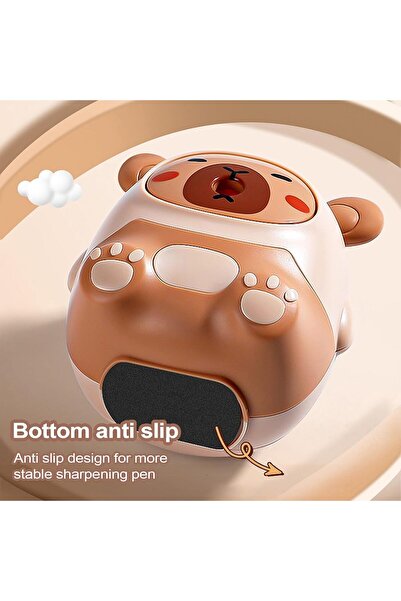 Arabest Capybara Shape Hand Crank Pencil Sharpener with Automatic Feed for St...