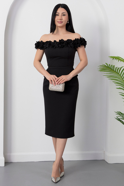 PULLIMM Вечерна и абитуриентска рокля - Черно - Линия А