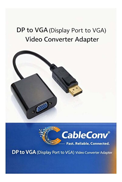 Generic Display Port to VGA Adapter Gold-Plated