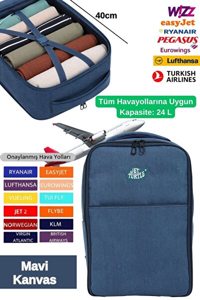 Jet Turtle Σακίδιο ταξιδιού 40cm 40x30x20 cm Pegasus, Wizz Air, Ryanair, Βαλί...