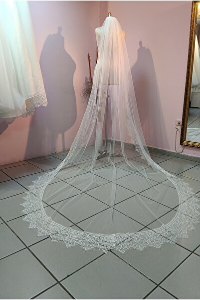 GÖKŞİN MODA 3 Mt Lez Lace Long Veil
