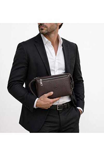 deri,se club Ανδρική τσάντα χειρός Καφέ Luxury Travel Daily Τσάντα χειρός Por...