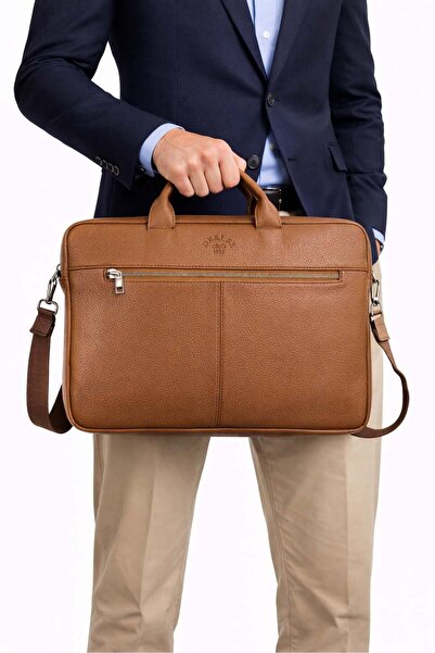 deri,se club Tan Color Unisex Shoulder Strap File Tablet 15,6 ιντσών Laptop κ...