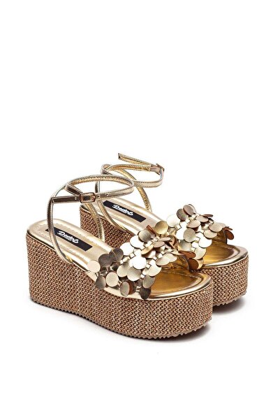 Dedos Γυναικεία ψάθινη σόλα με ψηλό τακούνι Eva Sandals 2325