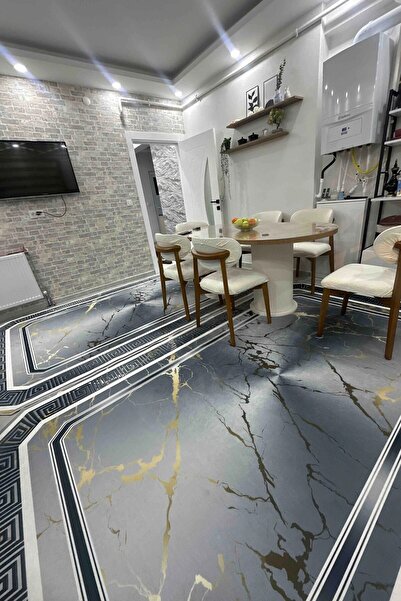 Laser Cut Grey Kitchen Rug Machine Washable Non Slip Base Kitchen Rug