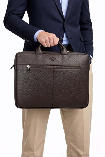 deri,se club Καφέ Unisex File Tablet Τσάντα υπολογιστή 15,6 ιντσών φορητό υπο...