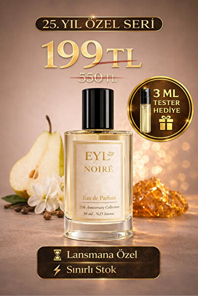 EYL COSMETIC NOIRE %25 Esans EDP 50 ml Kadın Parfüm Kalıcı Amber Çiçeksi Yoğu...
