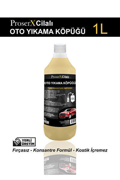 proserx Cilalı Oto Yıkama Köpüğü 1L Fırçasız - Konsantre Formül - Kostik İçer...