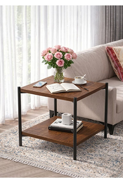 Bashaer Home Square Shape Two-Tier Service Table 40*40*50 cm