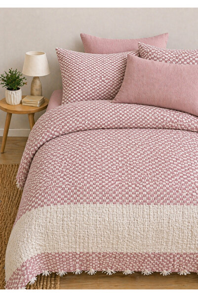 cs ilkim Φυσικό 100% βαμβακερό διπλό πικέ, κάλυμμα κρεβατιού (PUDRA)