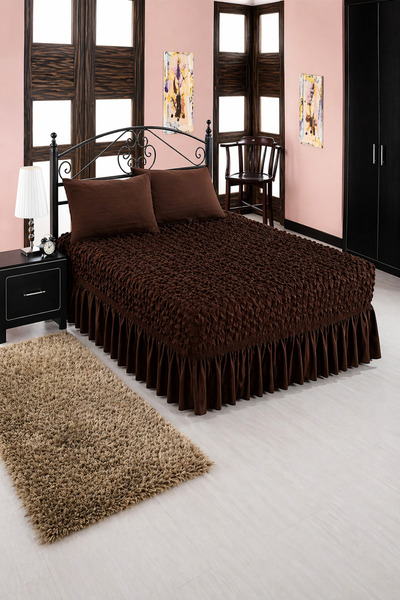 elgeyar Κάλυμμα κρεβατιού με εύκαμπτο τυλιγμένο ύφασμα - Ελαστική σεντόνια φο...