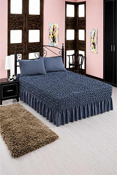 elgeyar قماش ملفوف مرن - ملاءة سرير مرنة مع تنورة قطعة واحدة