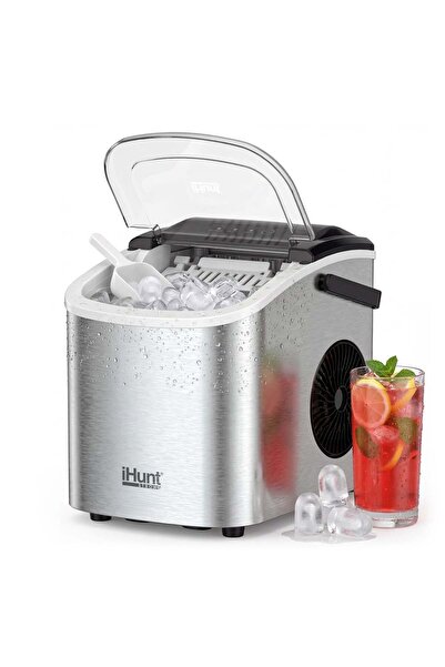 iHunt Bro Ice Cube Machine 15kg/24h Time 8-10min Silent Gray