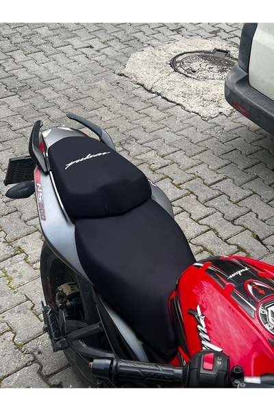 Utku Giyim BAJAJ PULSAR NS200 İçin Logolu Artçı ve Sürücü Motosiklet Sele Kıl...