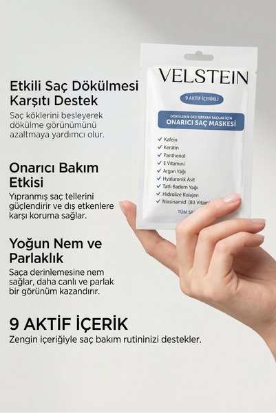 velstein 9 Active Fast Hair Growth Nourishing Repair Hair Mask for Excessive Damaged and Falling Hair