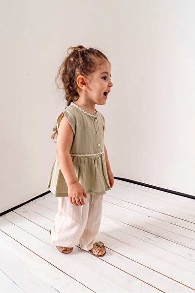 Jikko Baby Kız Çocuk Fiyonk Detaylı 2’li Takım 3707