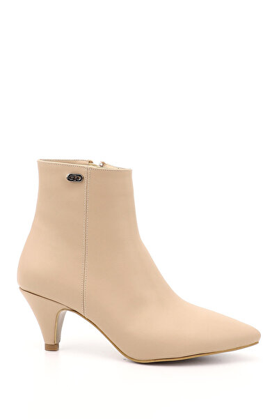 GÖNDERİ(R) Γυναικείες μπότες με λεπτό τακούνι με γυμνό φερμουάρ