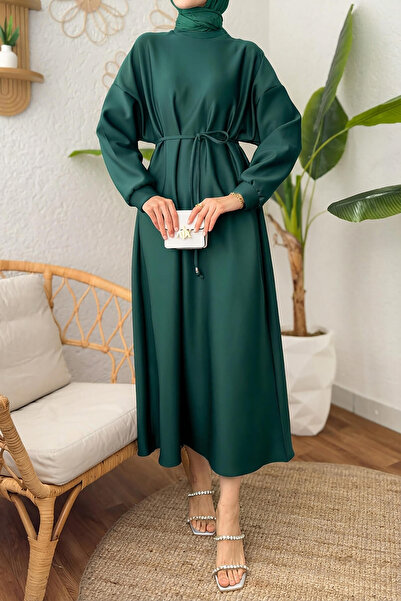 zenne Elegance Scuba Dress 2211 - Emerald Green