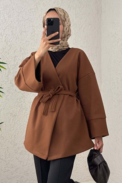 Salih Çelebi Παλτό με λαιμόκοψη σε σχήμα V 0013 - TABA