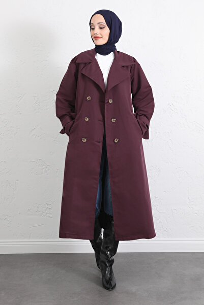 Salih Çelebi Καμπαρντίνα με λεπτομέρεια από πίσω πλέγμα και κουμπιά 5979 - MÜ...