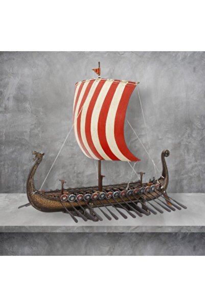 Genel Markalar Design Yelkenli Viking Gemisi Figürü 33cm