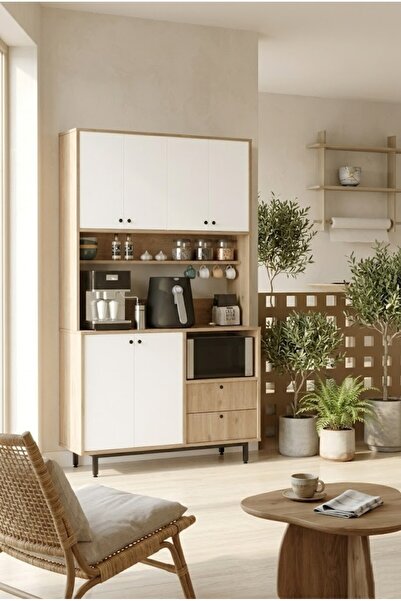 L'occi Concept Modway Serisi Modern Kahve Köşesi Dolabı - Çok Amaçlı Mutfak T...